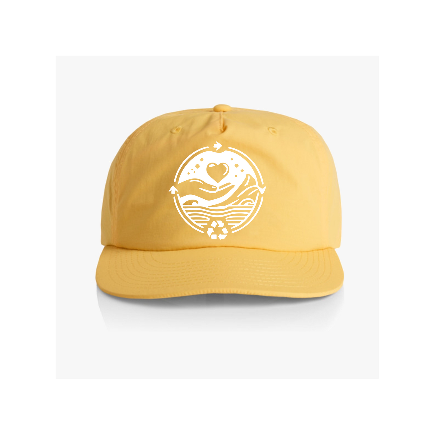 Heart for the Planet 100% Recycled Nylon Surf Cap