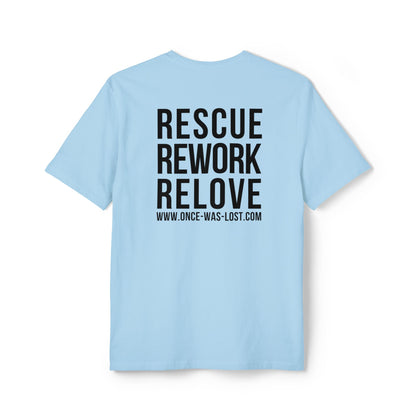 Rescue, Rework, Relove Unisex Recycled Tee