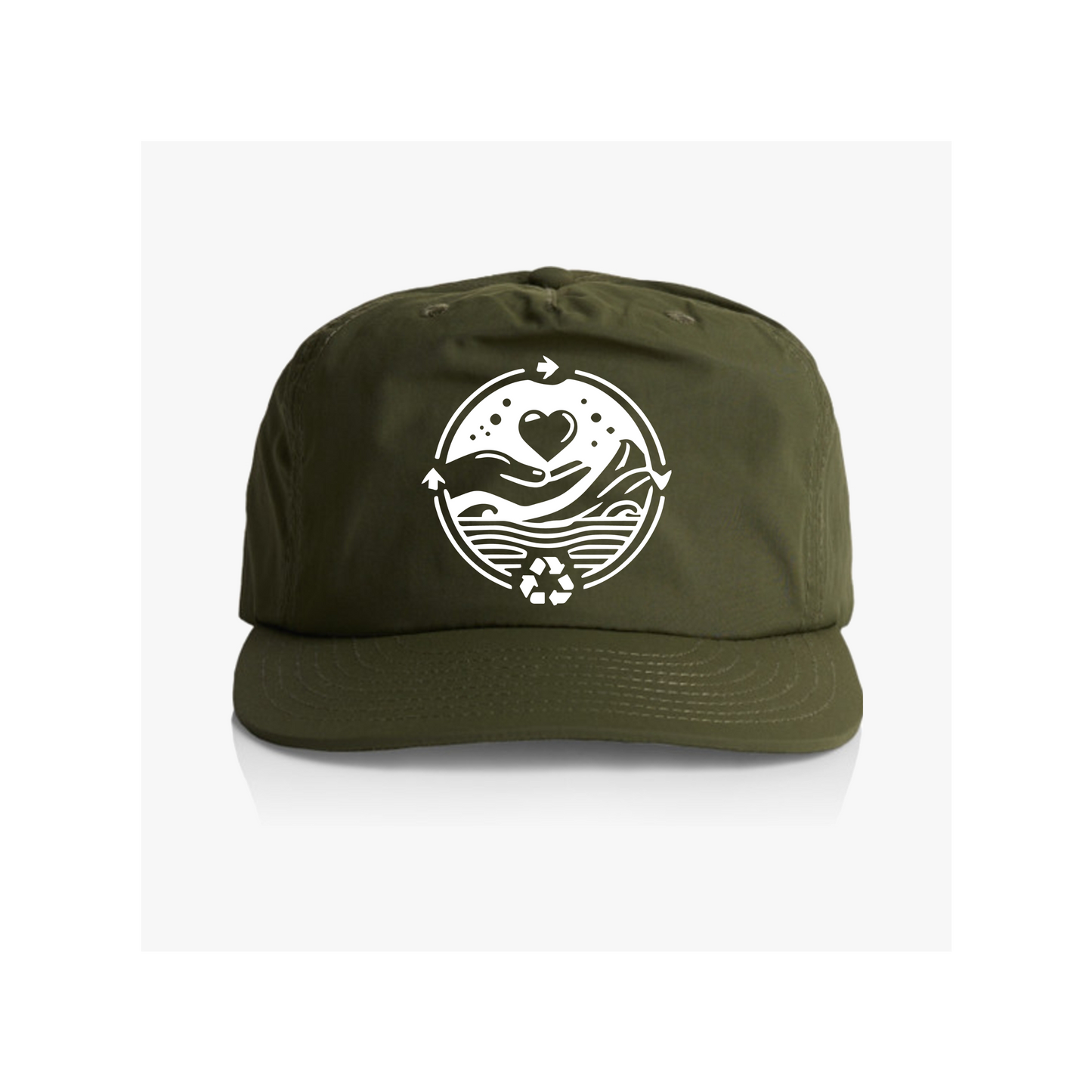 Heart for the Planet 100% Recycled Nylon Surf Cap