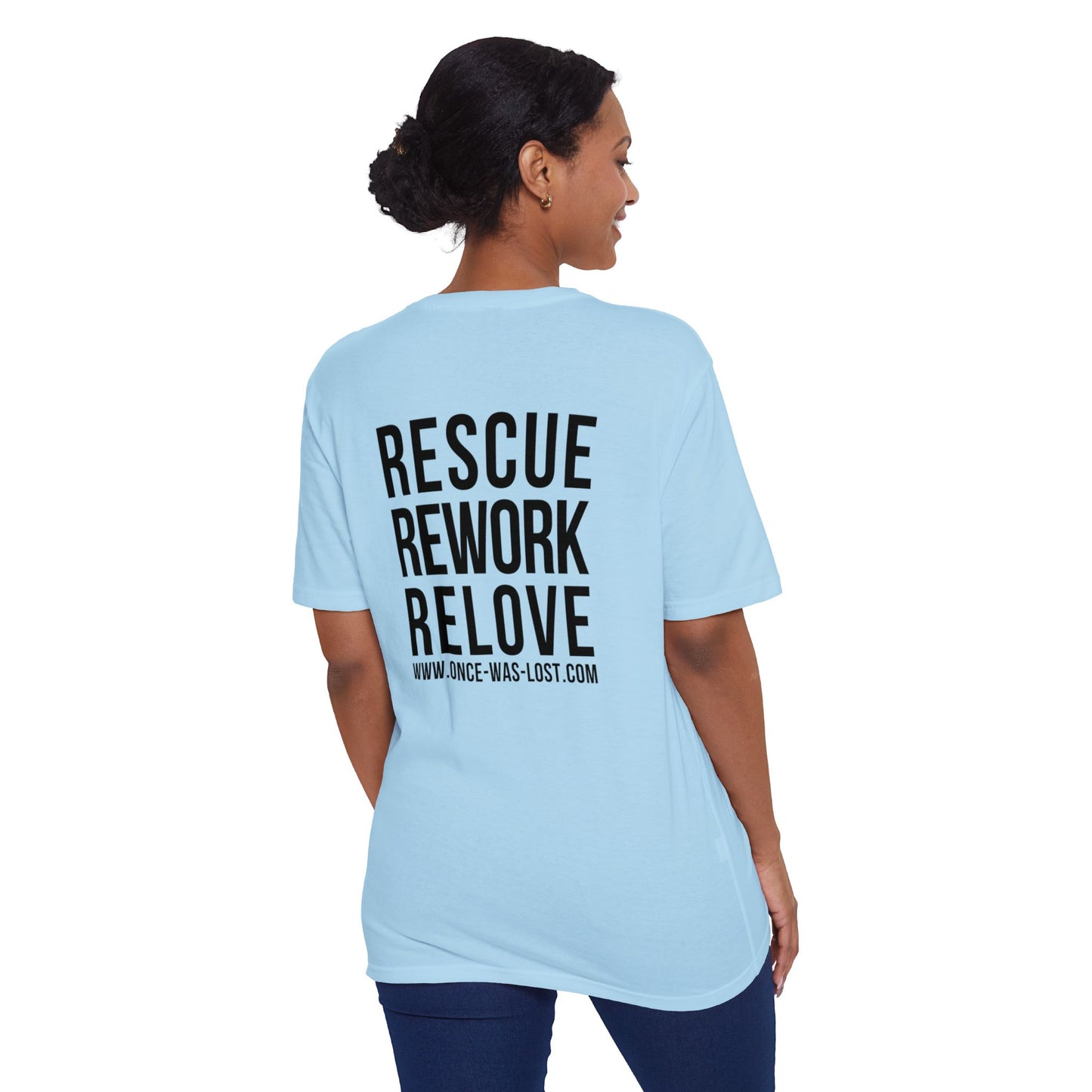 Rescue, Rework, Relove Unisex Recycled Tee