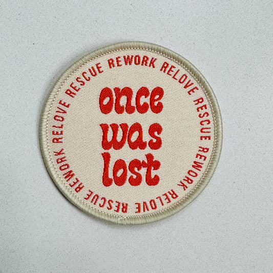 Once Was Lost 100% Recycled Badge